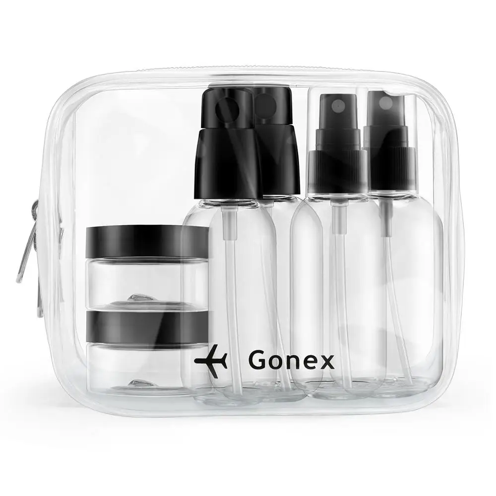 Gonex прозрачный туалетный мешок Tsa одобренный Toiletry прозрачные жидкости