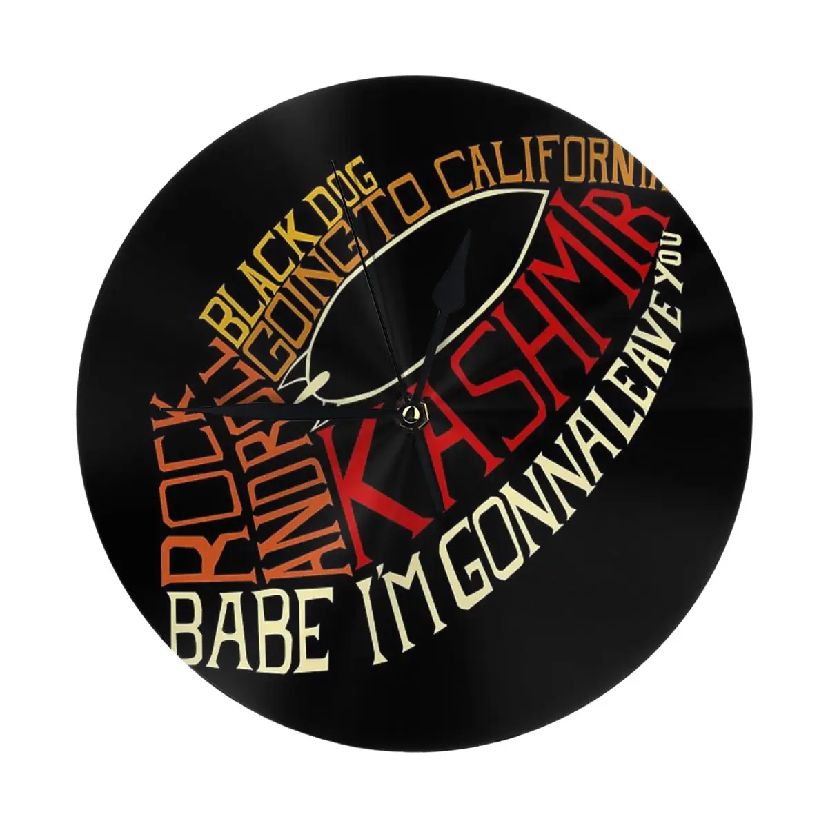 Светодиодные часы Zeppelin-Songs Настенный декор для комнаты настенные с песком 3D