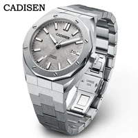 cadisen automatic mens watches fashion top brand stainless steel japan nh35a watch men mechanical wristwatch relogio masculino