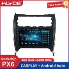 Автомобильная Мультимедийная система Klyde PX6, 10,2 дюйма, Android, для Toyota Camry 2013, GPS-навигация, Carplay, Bluetooth, DSP, головное устройство