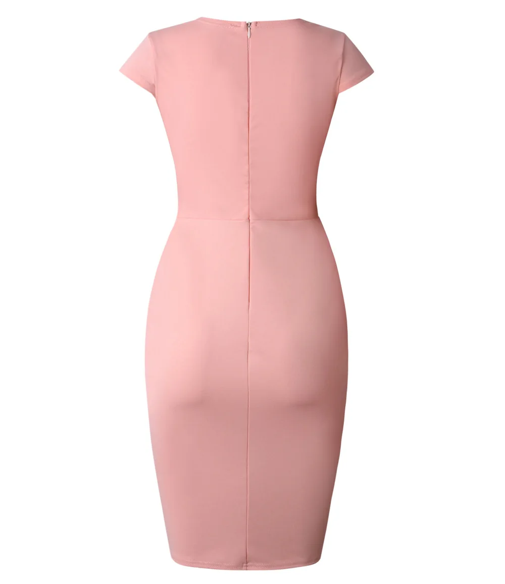 

Dresses for Women European and American Annual Show Quality Lace Stitching Zipper Commuter Large Size Dress with Corsage
