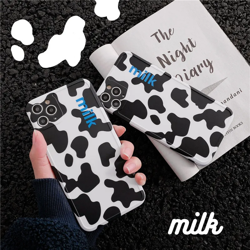 

Ins Milk Soft Cases For ip X XR XS Max Capa Phone Case For ip 11 Pro Max 7 8 plus White Black Back Cover