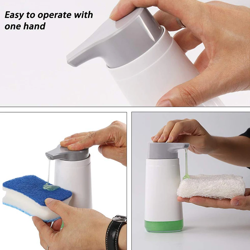 

Plastic Dish Soap Dispenser, Hand Soap Dispenser, Versatile 10.5Oz Refillable Pump Bottles, Great for Dispensing Homemade Lotion