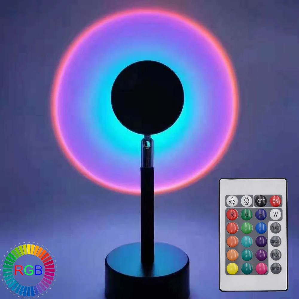 

1-6 шт., Радужный светодиодный RGB-проектор, 16 цветов