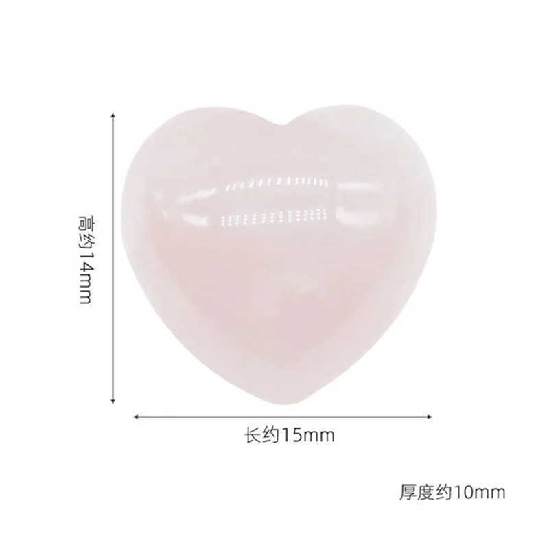 

Heart Shaped Natural Rose Crystal Pink Quartz Specimens Healing Stone Love Gems Pink Home Decor