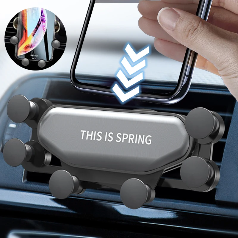 Новый гравитационный Автомобильный держатель для телефона samsung huawei Xiaomi gps 4 с