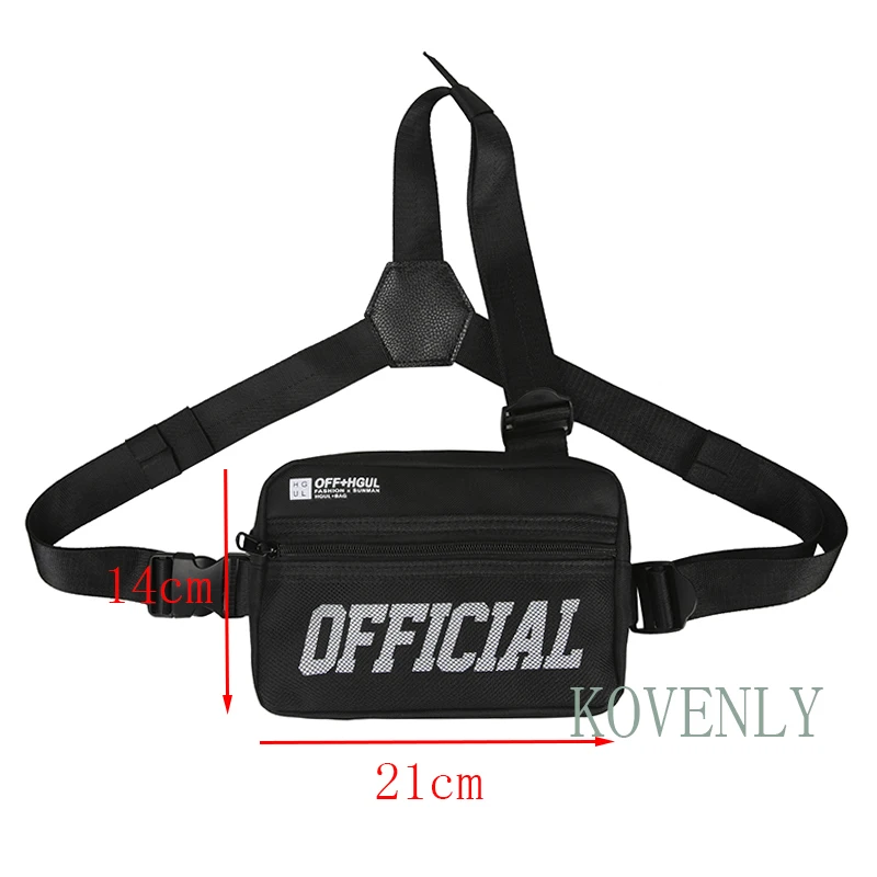 

Men Chest Bag Small Tactical Chest Rig Hip-hop Vest Bag Outdoor Streetwear Chest Bags For Men Waist Pack Kanye