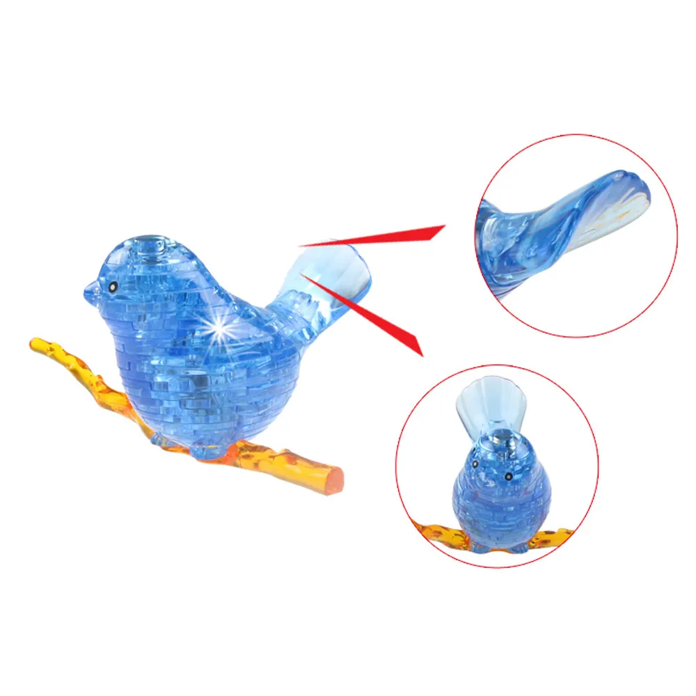 Игрушки для детей 3D Кристалл Милая птица МОДЕЛЬ DIY гаджет Блоки строительные
