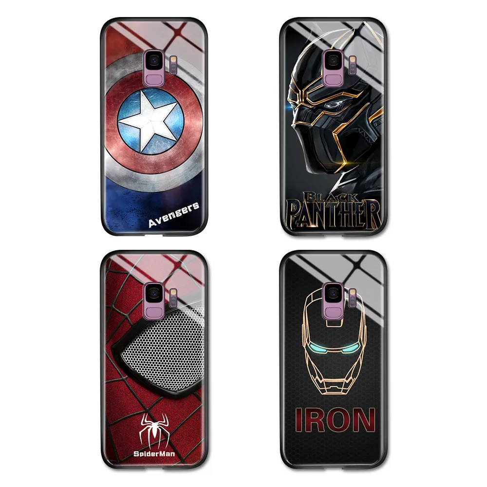 Чехол для Samsung Galaxy S7 Edge S8 Plus Marvel мстители супергерой Капитан Железный Человек паук
