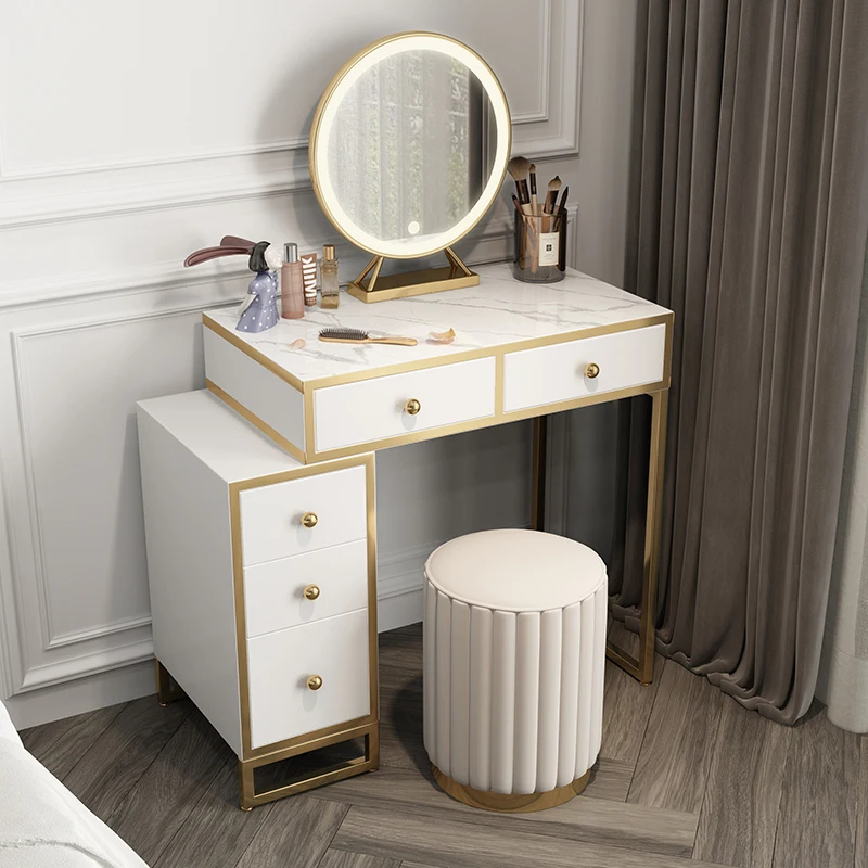 

Small Family-style Dresser Light Luxury Nordic Makeup Table Bedroom Modern Minimalist Locker Integrated Bedroom Furniture Set