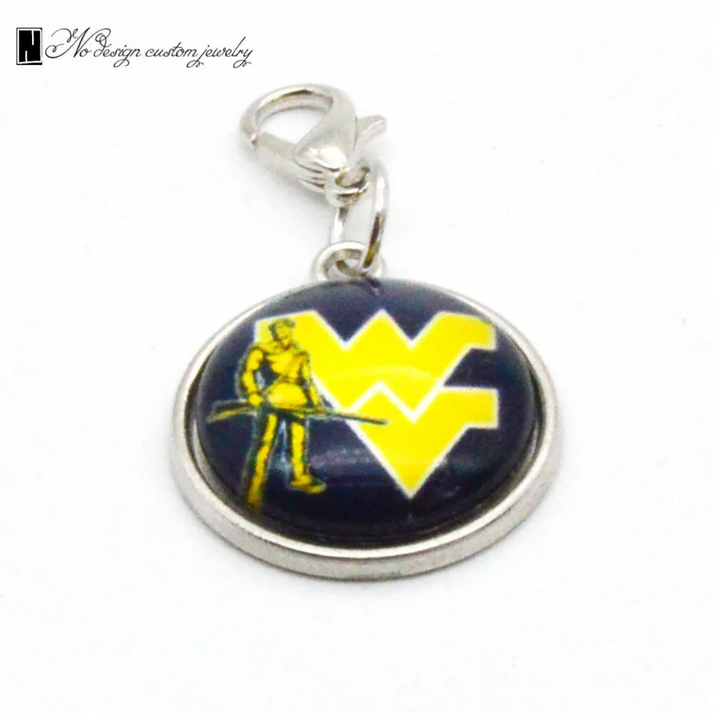 Модные украшения университет WEST VIRGINIA mountaineers NCAA медальон Подвеска для браслетов DIY Подвески Для женщин Подарки