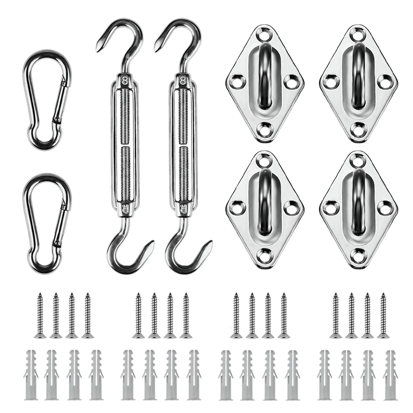 

Набор оборудования для защиты от солнца Shade Sail, набор из нержавеющей стали 304 для установки в сад