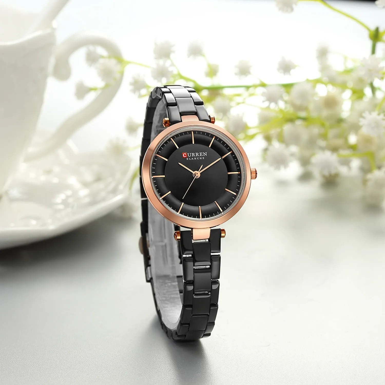 

CURREN 9054 Women's Business Small Dial Stainless Steel Elegant Quartz Watch Minimalist Style