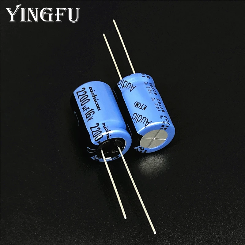

5pcs 2200uF 16V NICHICON BLUE KT Series 12.5x20mm 16V2200uF Audio Aluminum Electrolytic Capacitor