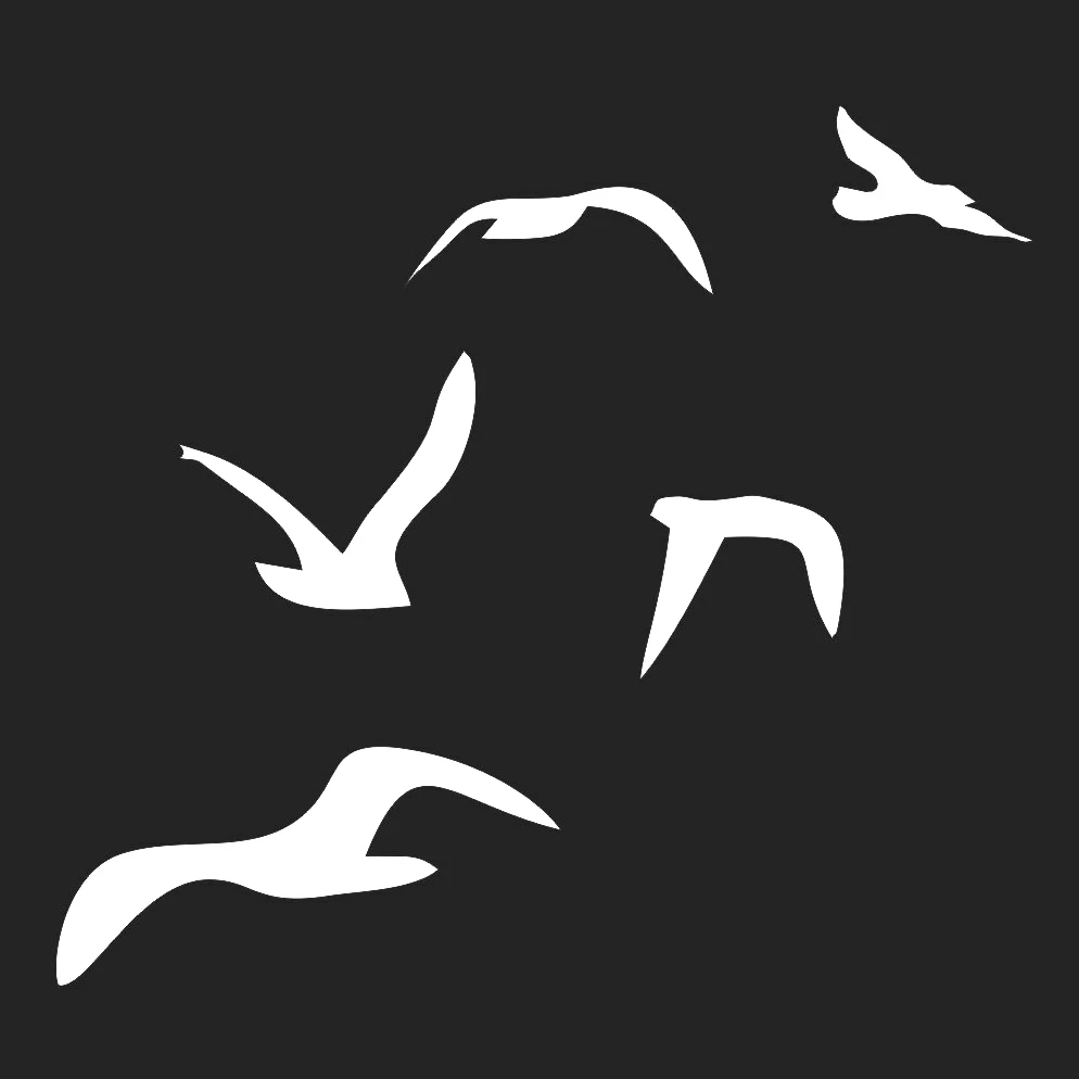 15*13 5 см чаек на лицевой стороне Тонкие Летающий Высечки Виниловые Наклейки для