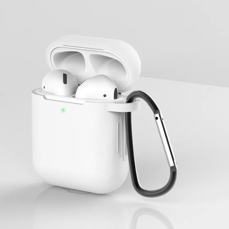 Чехлы для наушников Airpods Apple защитные силиконовые кейсы