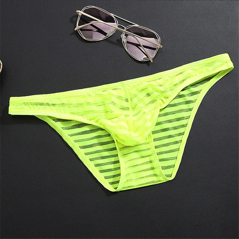 Последняя Для мужчин мужские плавки трусы ультра тонкий ледяной шелк прозрачные