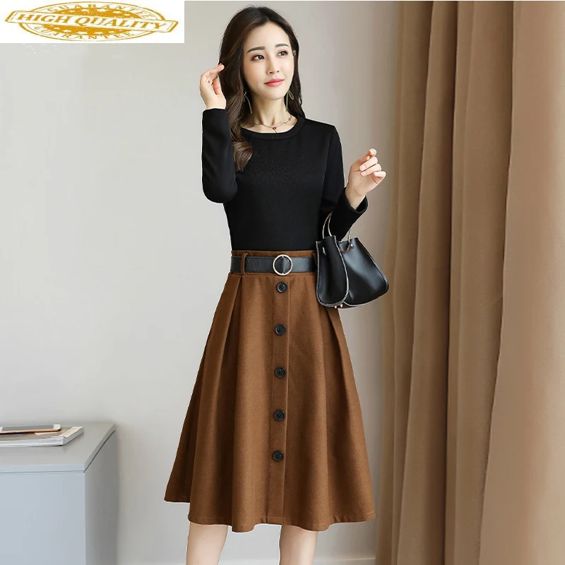 Весеннее летнее платье для женщин Корейская версия темпераментное с длинным