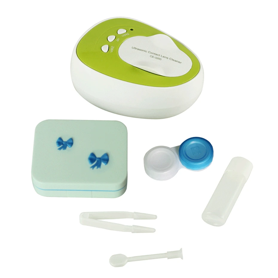 Бесплатная доставка 4 мл мини ультразвуковой очиститель контактных линз 7 Вт