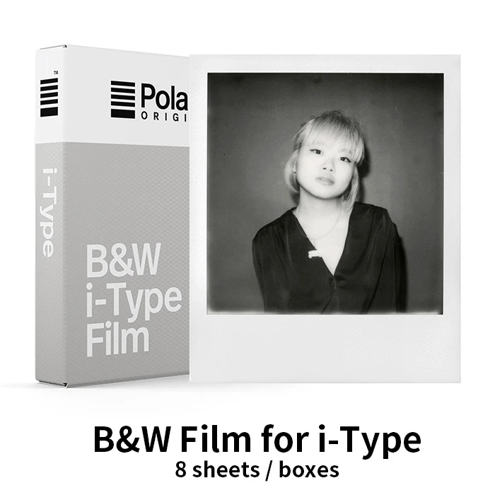 black Новая Подлинная пленка Polaroid Originals мгновенного I-type цвета и черный белый для камеры Onestep2VF Instax - Цвет: black
