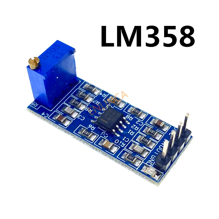 LM358 100 увеличение времени усилитель сигнала модуль операционного усилителя 5 В-12 в