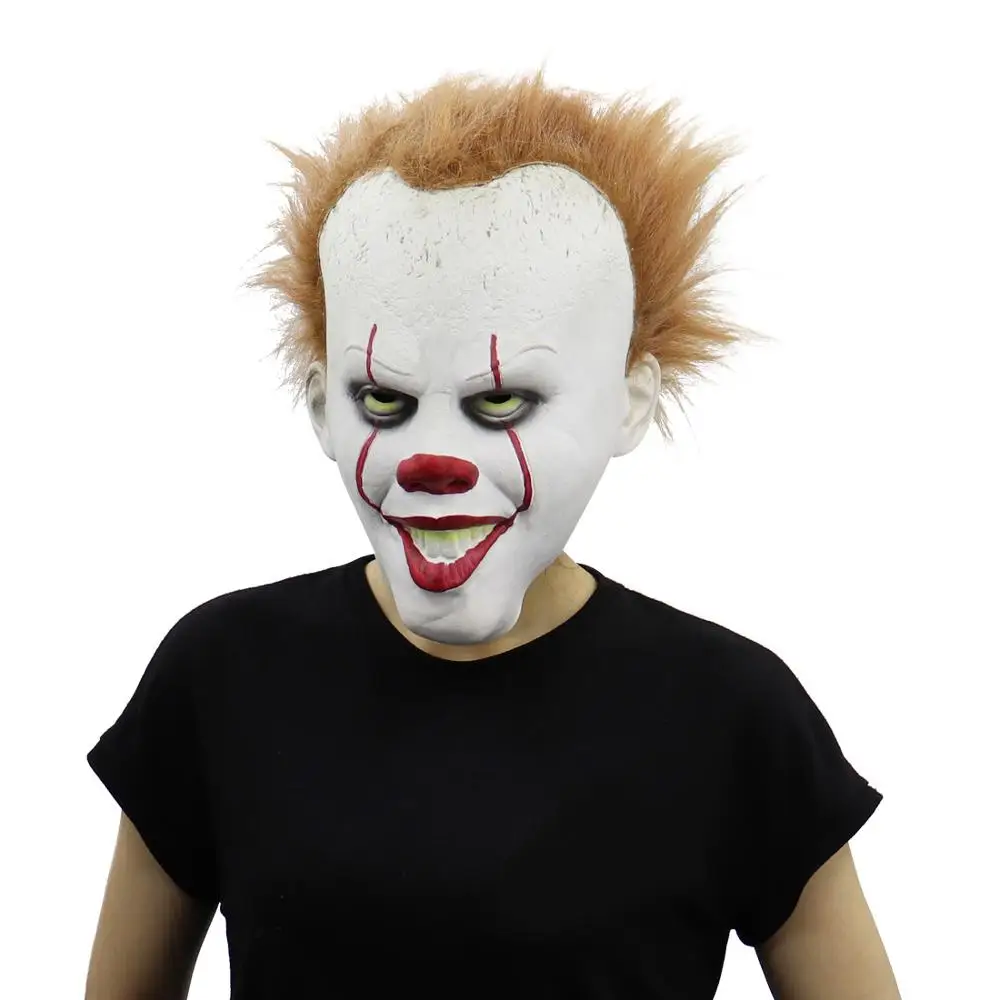 Маска Стивена Кинга это костюм пеннивайз маска Джокера Тима Карри ужас короткие