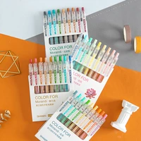 9 colors morandi series gel pen bullet tip 0 55mm refills creative colored pen for children painting graffiti art supply