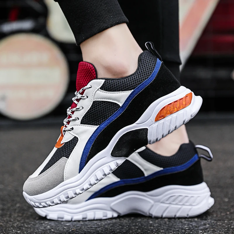 Лидер продаж дышащая мужская обувь refafends на толстой подошве модная износостойкая