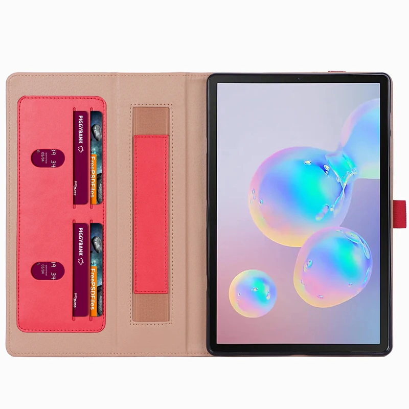 Ретро телячья кожа кожаный чехол для samsung Galaxy Tab S6 10," T860 бизнес ручной карты Стенд смарт-чехол для samsung Tab T865