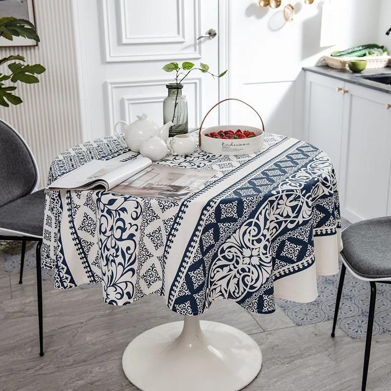 

Table Cloth for Home Fabric Linen Tablecloth with Embroidery Weddings and Events Table Decorations for Parties Kitchen Ornaments