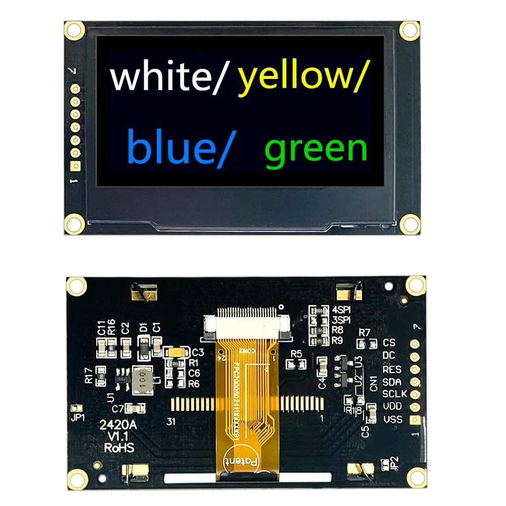Модуль точечной матрицы SSD1309 OLED дисплей 2 42 дюйма 42*64 интерфейс SPI ICC