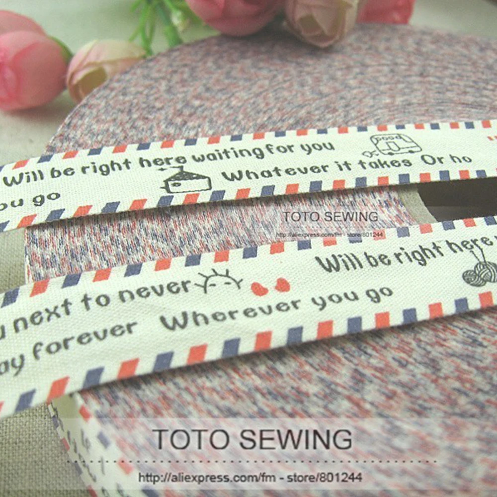 Min.order is $15 (mix order) Zakka cotton sewing label 2CM warm words about friendship pattern TOTO sewingfree shipping F001#-17 | Дом и сад