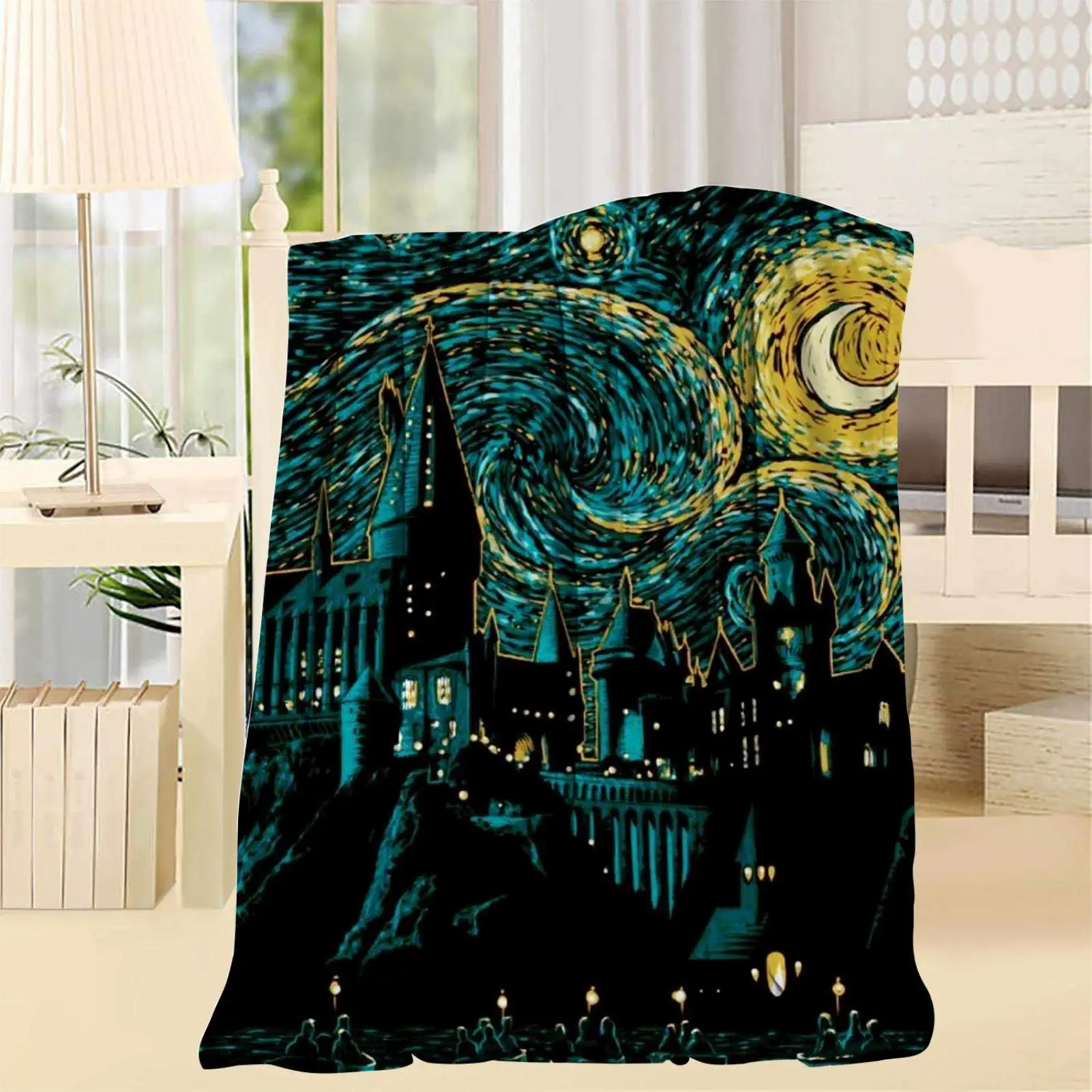 

Castle Blanket 3D Print Throw Smooth and Soft All Season Lightweight Living Room Bedroom Large Super Soft Warm 150x200cm