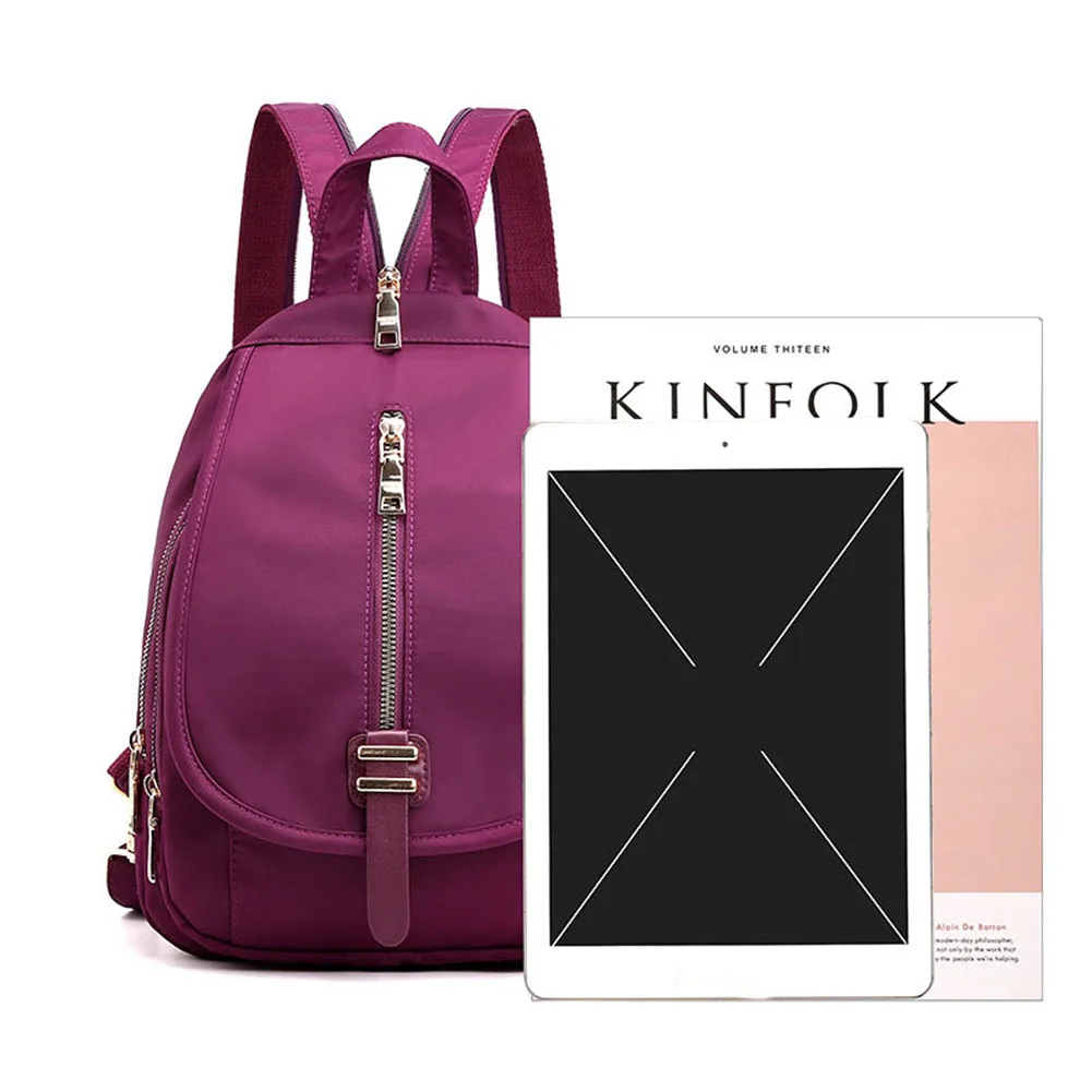 

New Fashion Women Backpack Female Waterproof Nylon School Bag Travel Shoulder Bags Leisure Knapsack For Girl College