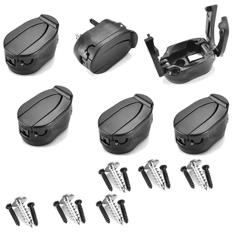 

6 PCs Golf Ball Pick Up Retriever Grabber Claw Sucker Tool Mini Foldable Plastic Claw Grabber Sucker Golf Accessories