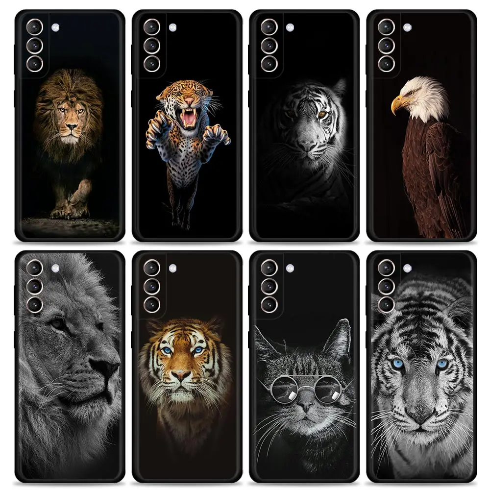 

Mobilephone Case For Samsung S20 FE Caso Wolf Lion Animal Guscio for Galaxy S21 Ultra S9 S10 Plus Lite S10e Shell Cover