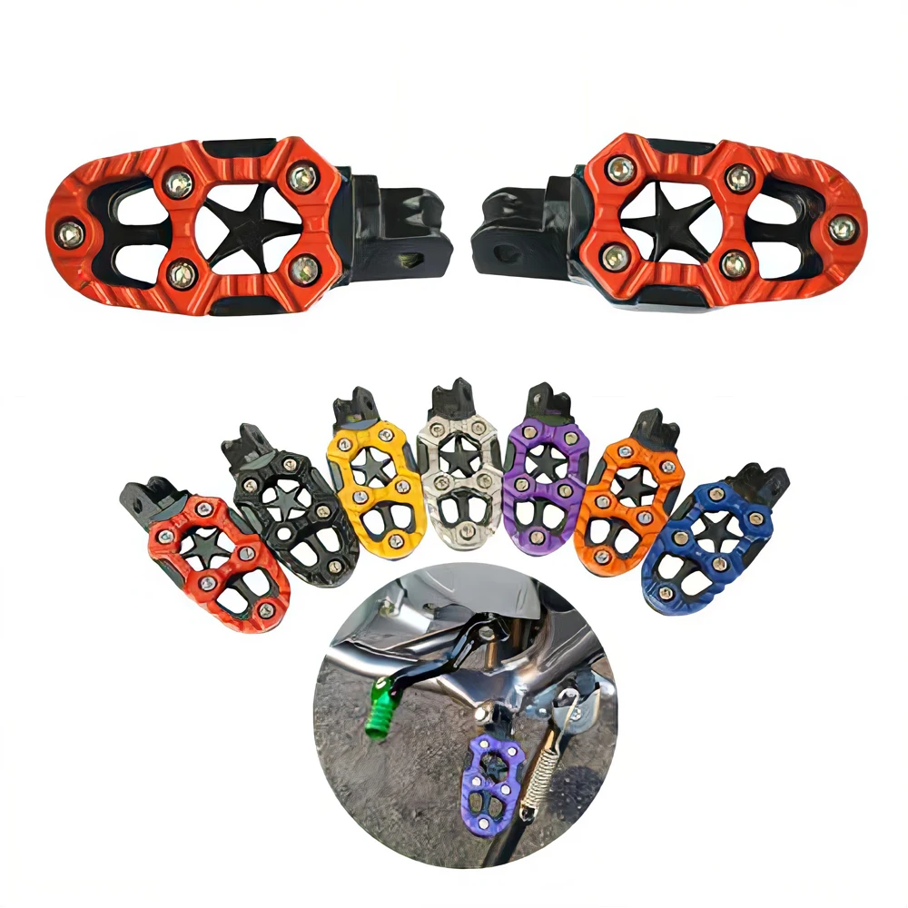 

Off-Road Motorcycle 8MM Foot Pedal Foot Nails Suitable For Modified Motorcycle Dirt Pit Bicycle Aluminum Alloy Foot Pedal