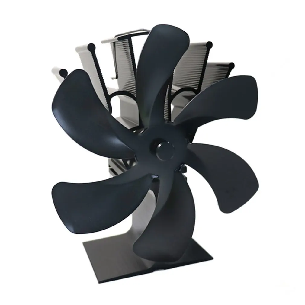 

Fireplace Heat Powered Stove Fan 6 Blades Log Wood Burner Ecofan Quiet Home Fireplace Fan Efficient Heat Distribution