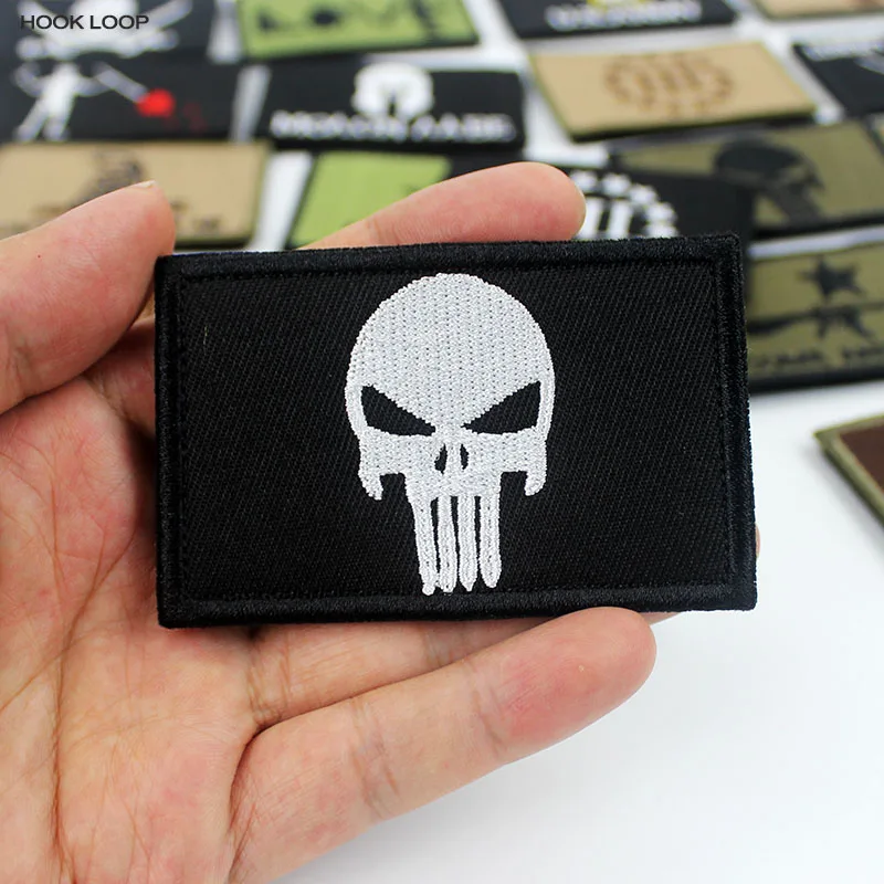 Флаги США армейские нашивки из ткани для Honor Bravery значки с черепом наклейки на