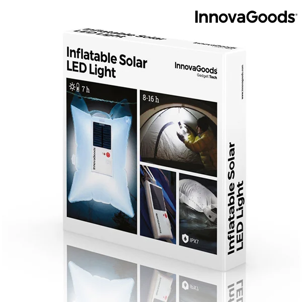 InnovaGoods надувной Солнечный СВЕТОДИОДНЫЙ светильник|Солнечные лампы| |