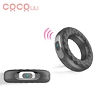 Вибрирующее кольцо на пенис Силиконовое кольцо для пениса Задержка эякуляции кольцо для эрекции вибратор для пениса Длительное Действие эротические секс-игрушки для мужчин