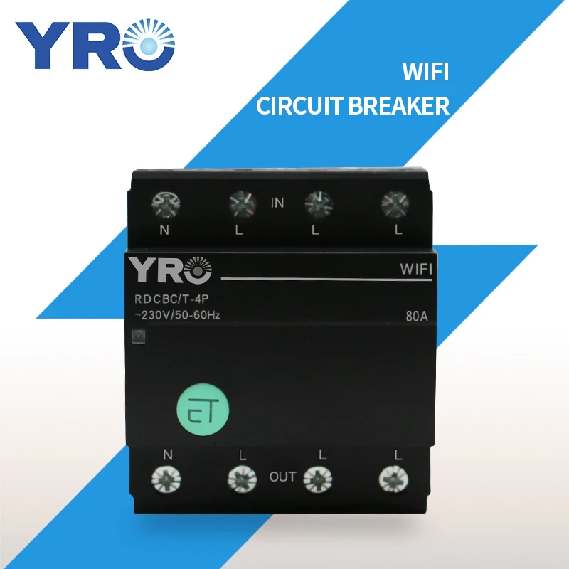 

4P 63A tuya WiFi Smart Circuit Breaker Switch with Alexa google home for Smart Home