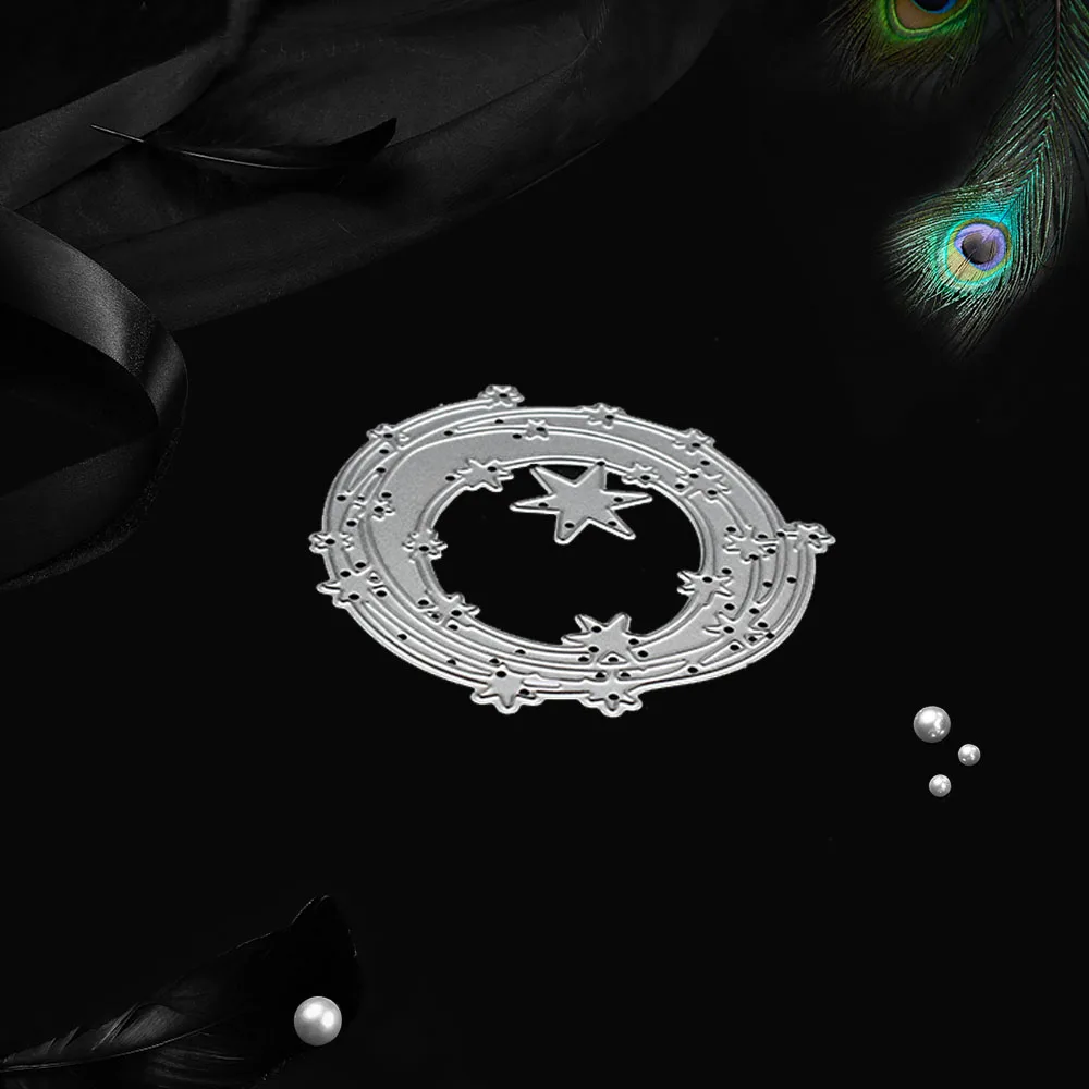 Звезды круг металлические Вырубные штампы новые Скрапбукинг Сделай Сам