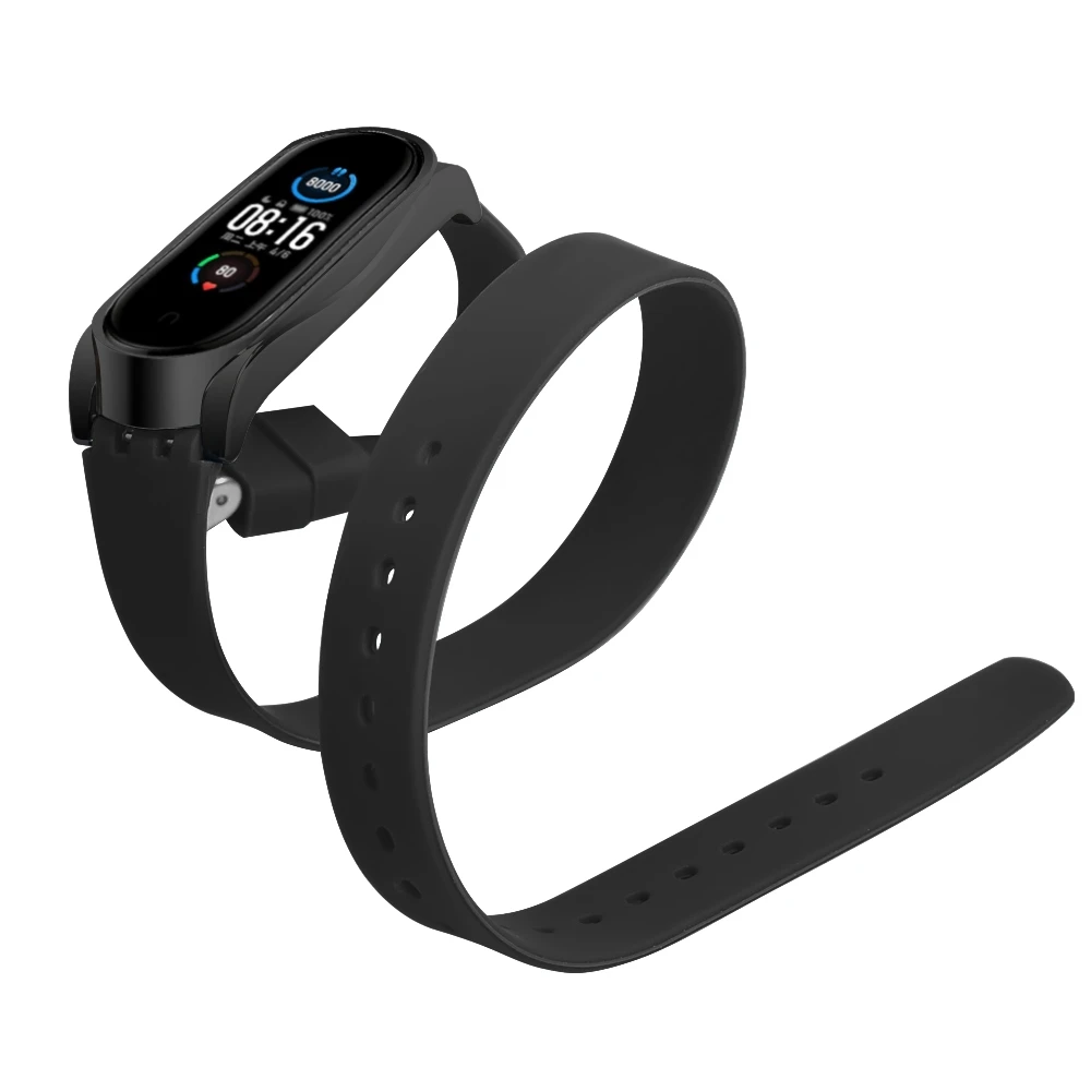 Ремешок для mi band 5 спортивный браслет длинный силиконовый сменный Браслет Xiaomi Mi