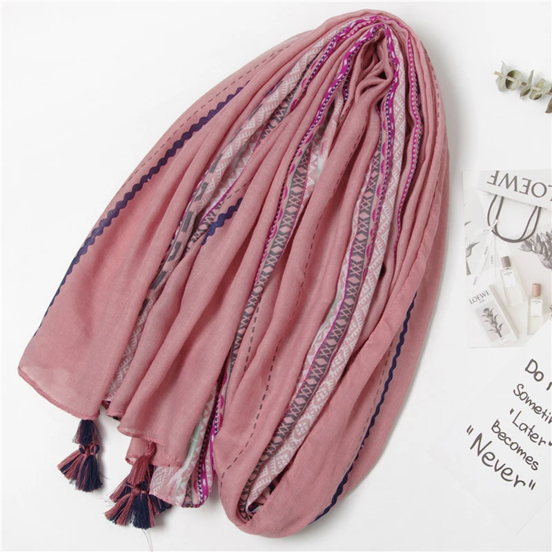 2020 шарф с геометрическим принтом шаль для женщин дизайнерский длинный головной