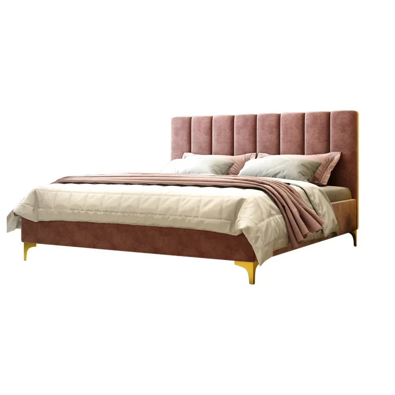 Роскошная тканевая кровать 1 5 метра 8 в стиле принцессы одиночная бархатная