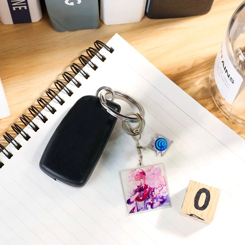 

Anime Keychain Genshin Impact keqing Venti Diluc Klee Hung Key Chain for Women Accessories Cute Bag Pendant Key Ring Jewelry