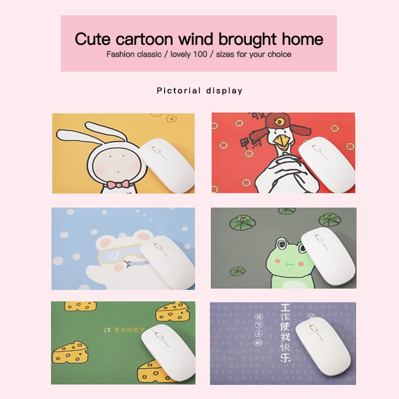 Creative Cute Leather Mouse Pad Waterproof Thickened Non-Slip Laptop Mat Office Desk Computer Accessories | Компьютеры и офис