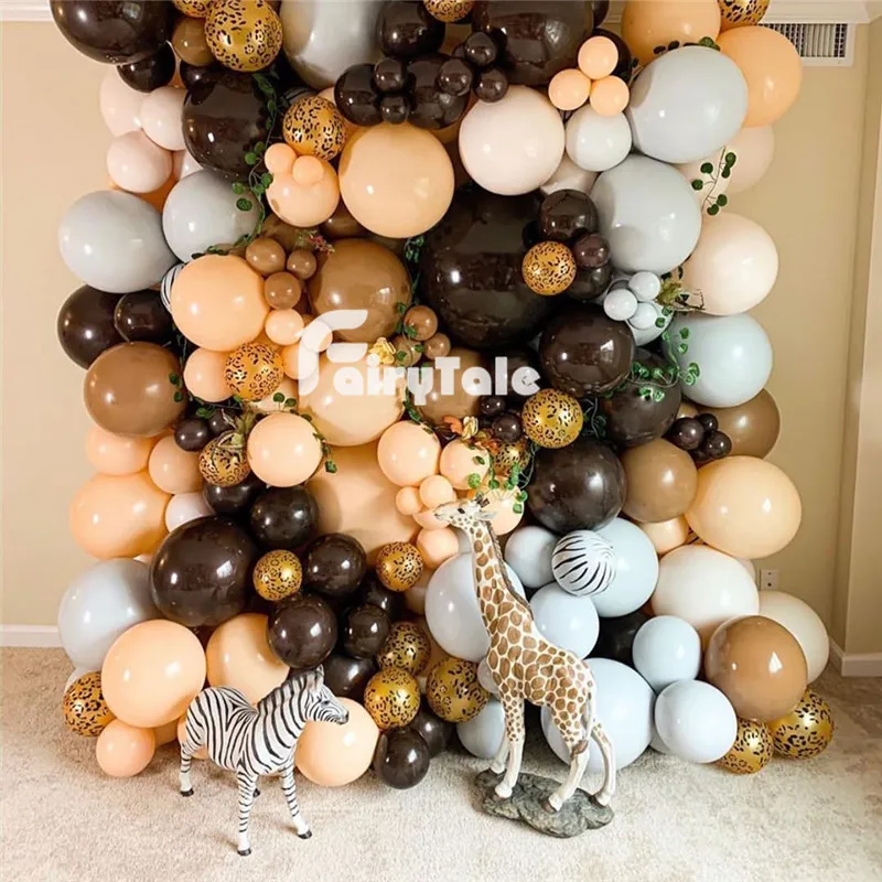 

50pcs 36/24/18/10/5 Inch Coffee Caramel Cream Peach Balloon Decorations Wedding Baby Shower Balloon Arch Birthday Party Supplies