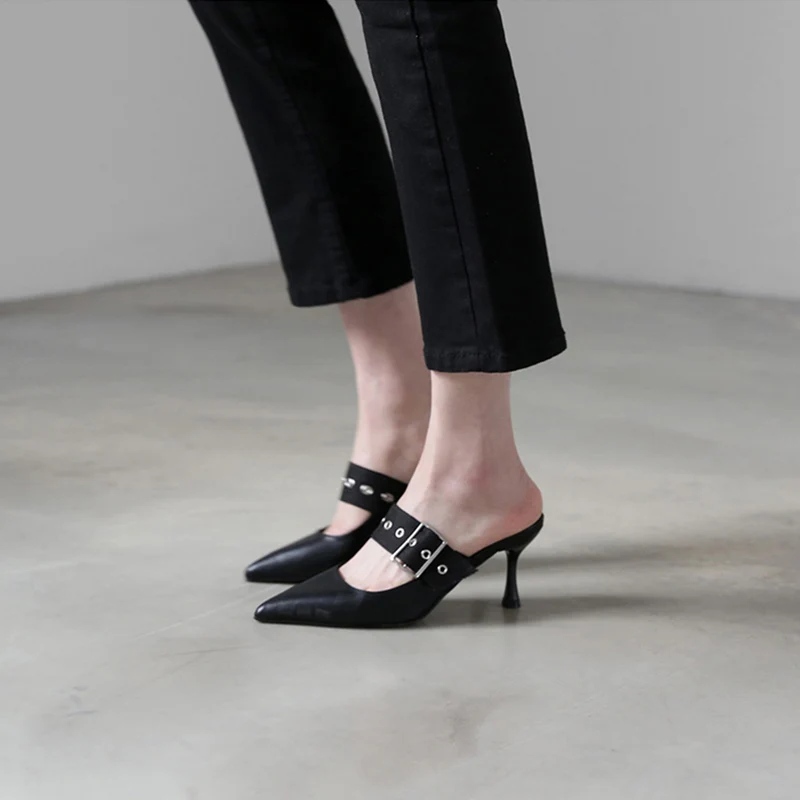 Spring new women's pointed heel shoes